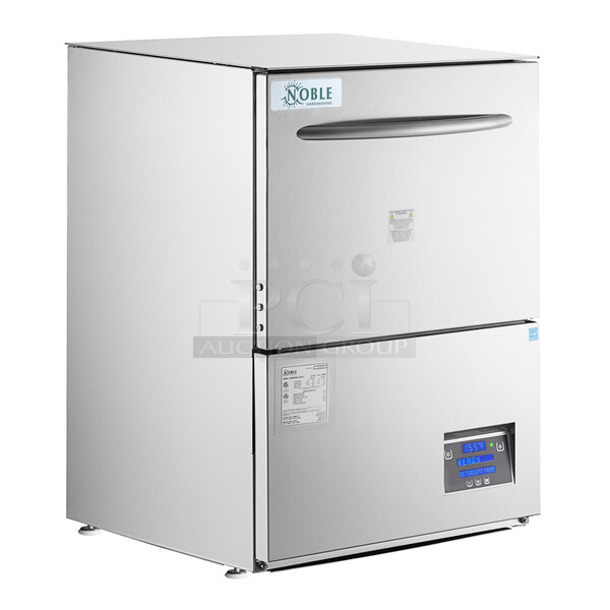 BRAND NEW SCRATCH AND DENT! 2023 Noble Wareforce UH30-E Stainless Steel Commercial Energy Efficient High Temp Undercounter Dishwasher. 208/230 Volts, 1 Phase.  - Image 1 of 8