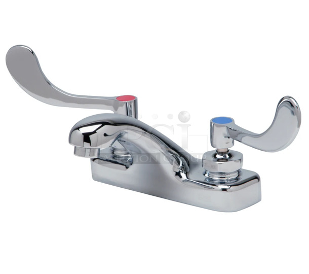 BRAND NEW SCRATCH AND DENT! Zurn Z81104-XL-3M Deck Mount Lavatory Faucet w/ 4" Spout & 0.5 gpm Aerator - 4" Centers, Chrome - Image 1 of 5