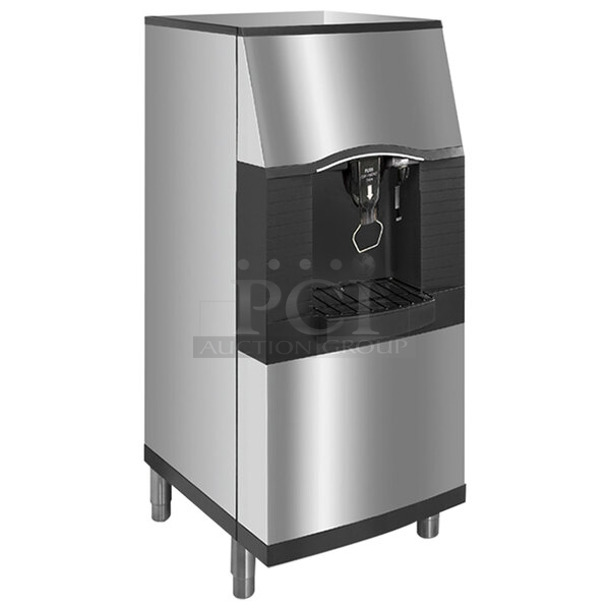 BRAND NEW SCRATCH AND DENT! Manitowoc SFA292-161 Stainless Steel Commercial 30" Touchless Hotel Ice Dispenser with Water Valve, 180 lb. 115 Volts, 1 Phase.  - Image 1 of 8
