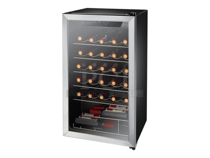 BRAND NEW SCRATCH AND DENT! Insignia NS-WC29SS9 Stainless Steel 29 Bottle Wine Cooler Merchandiser. 115 Volts, 1 Phase. Tested and Working!