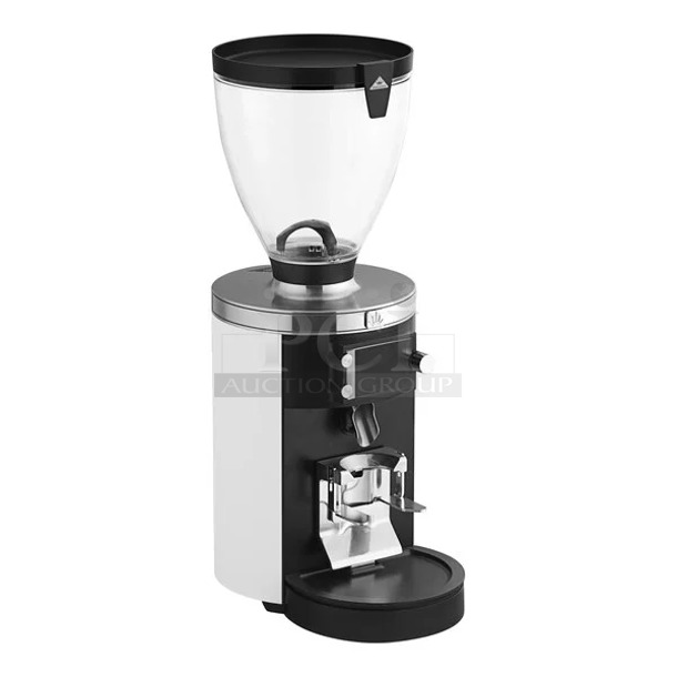 BRAND NEW SCRATCH AND DENT! Mahlkonig 10AE80WGNSW E80W GBS 4 lb. White Grind-by-Sync Espresso Grinder. Tested and Working! - Image 1 of 9