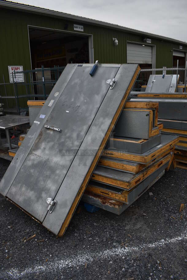 Norlake 6'x6'x7.5' SELF CONTAINED Walk In Freezer Box w/ Floor, Copeland Model JRF4-0050-IAA-958 Compressor and Norlake Model CPB0501C Condenser. Picture of the Unit Before Removal Is Included In the Listing. 115 Volts, 1 Phase. - Image 2 of 8