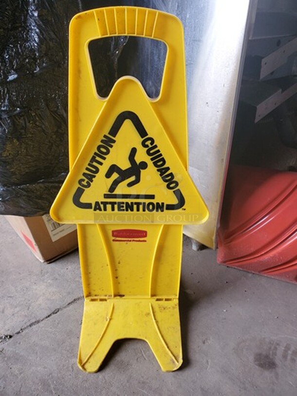 "CAUTION" Floor Sign  - Image 2 of 2