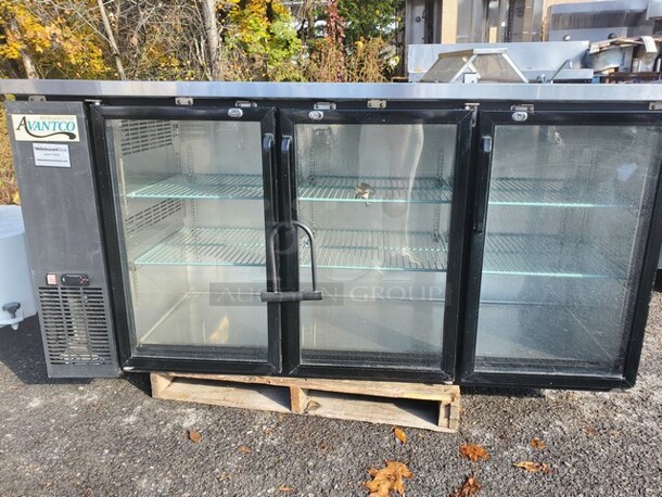 AVANTCO 3 Glass Door Beer Cooler 115Volts 73X25X34 - Image 1 of 8