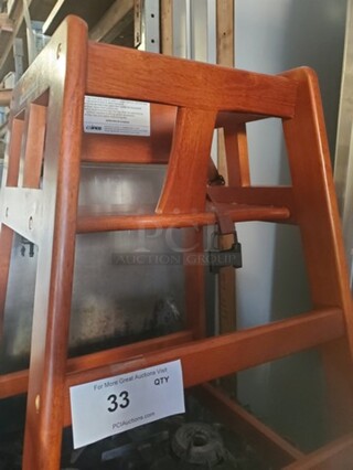 Wooden High Chair Like New!