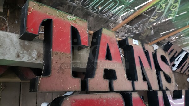 Lot of 3 Signs. 113" and (2) 82".  Pick up only!  Sold as is (Location 3) - Image 1 of 3