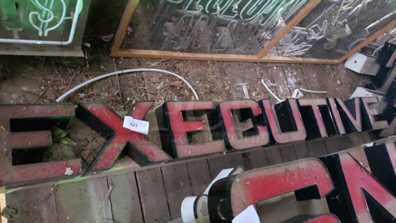 "Executive" Sign. 113".  Pick up only!  Sold as is (Location 3)