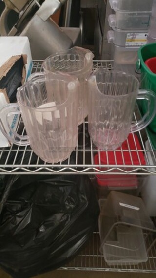Lot of 3 Plastic Pitchers