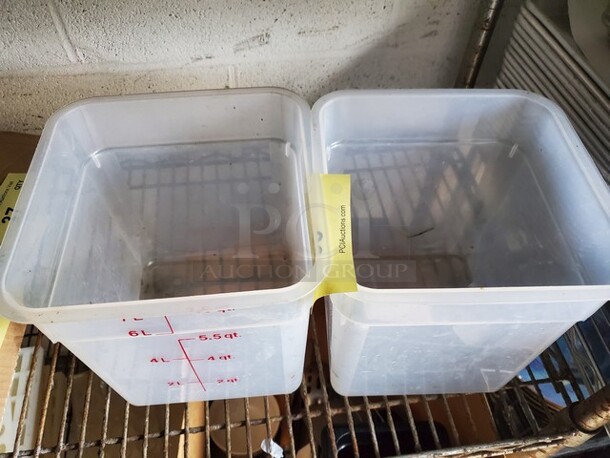 7.5Qt Square Food Storage Container BIDX2 - Image 3 of 4
