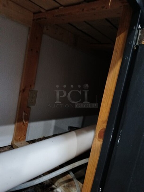 Black Built in Place Cabinet W/4 Doors. 
96"x33"x36"

**LABOR FOR REMOVAL ADDITIONAL FEE, CONTACT MISSOURI DIVISION FOR LABOR QUOTE OR ADDITIONAL QUESTIONS. - Image 5 of 5