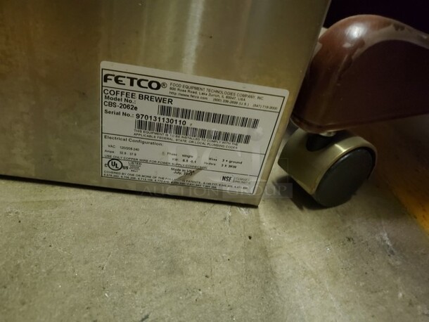 Fetco CBS-2062e Coffee Brewer
 - Image 4 of 4