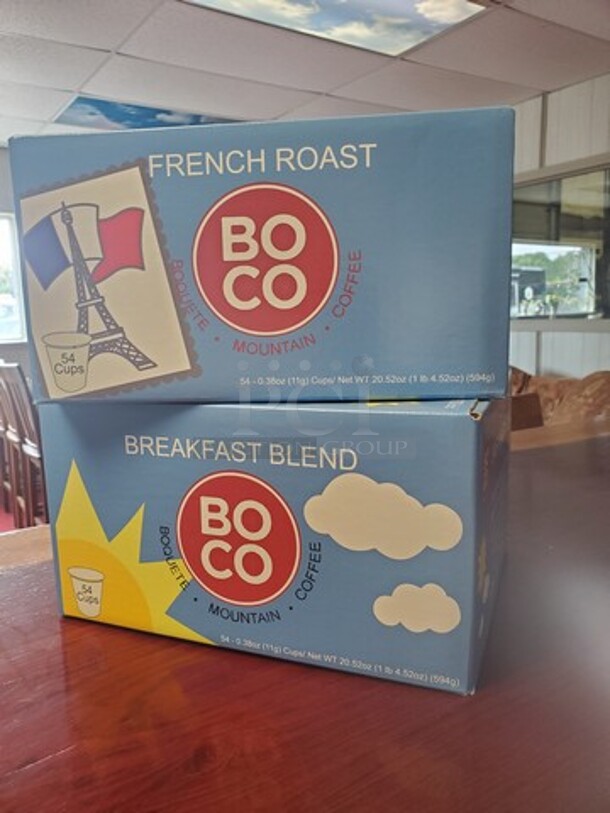 BOCO French Roast/ Breakfast Blend 54 Cup/Box BIDX10 - Image 5 of 5