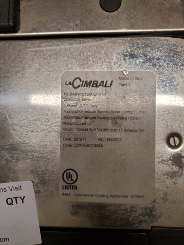 La Cimbali M1 BARSYSTEM S/10 NF 208-240V Espresso Machine - Image 4 of 7