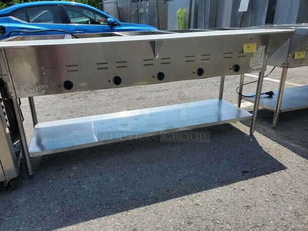 Avantco 5/Pan Open Well Electric Steam Table W/ Undershelf Very nice condition! - Image 3 of 8
