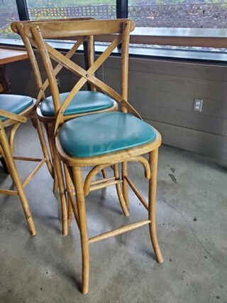 Cross Back Dining Barstool