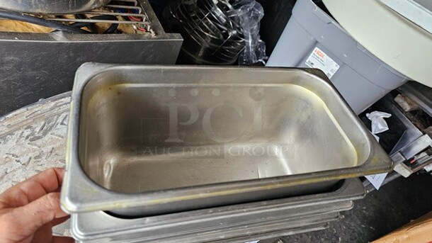 Lot of 5 Stainless Steel Food Pans *without lids* - Image 2 of 2