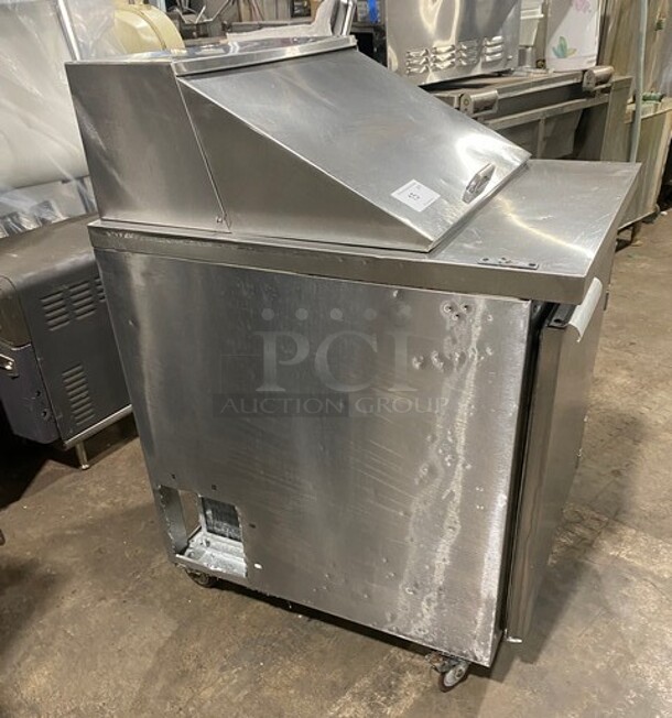 All Stainless Steel Refrigerated  Mega Top Sandwich Prep Table! ON Commercial Casters! - Image 4 of 9