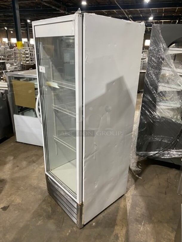 Commercial Single Door Reach In Cooler Merchandiser! With View Through Door! With Poly Coated Racks! - Image 4 of 8
