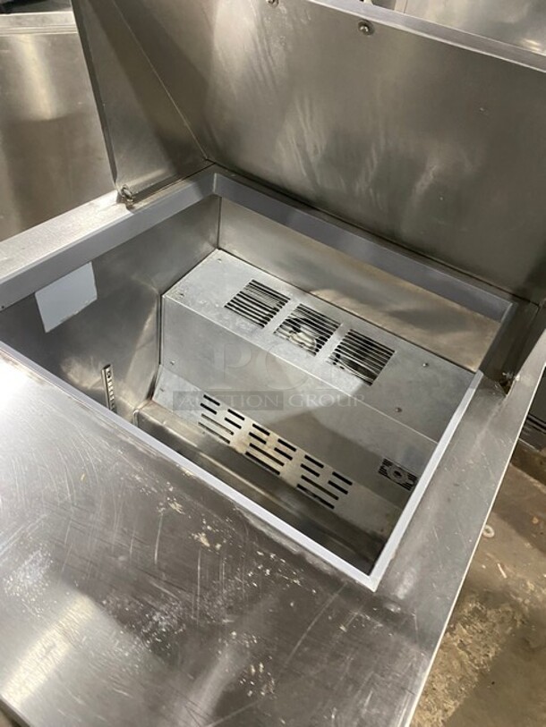All Stainless Steel Refrigerated  Mega Top Sandwich Prep Table! ON Commercial Casters! - Image 7 of 9