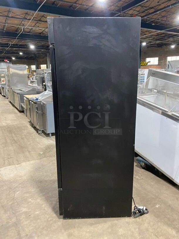 SWEET! Habco One Door Glass Reach In Cooler Merchandiser! With Poly Coated Racks! Model ESM28 Serial 28034489! 115V 1 Phase! - Image 3 of 8