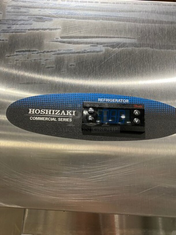 Hoshizaki Commercial Single Door Reach In Cooler! With View Through Door! Poly Coated Racks! Stainless Steel Body! On Casters! Model: CR1SFGYCR SN: F60129E 115V 60HZ 1 Phase - Image 8 of 9