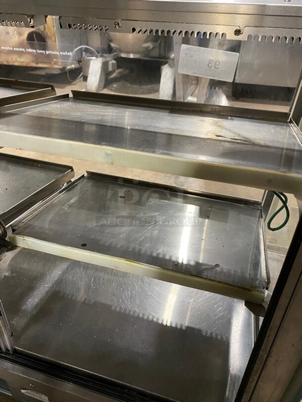 Vendo Commercial Countertop Food Warming Display Case! All Stainless Steel! With Rear Sliding Door Access! 115V 1 Phase! Model: HFD000006 SN: 1421096! Working When Removed!
 - Image 5 of 8
