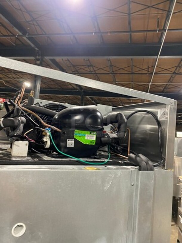 Hoshizaki Commercial Single Door Reach In Cooler! With View Through Door! Poly Coated Racks! Stainless Steel Body! On Casters! Model: CR1SFGYCR SN: F60129E 115V 60HZ 1 Phase - Image 9 of 9