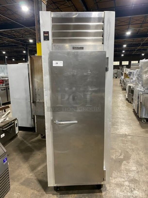 Traulsen Single Door Reach In Freezer! All Stainless Steel! On Casters! Model: G12010 SN: T62965J16 115V 60HZ 1 Phase