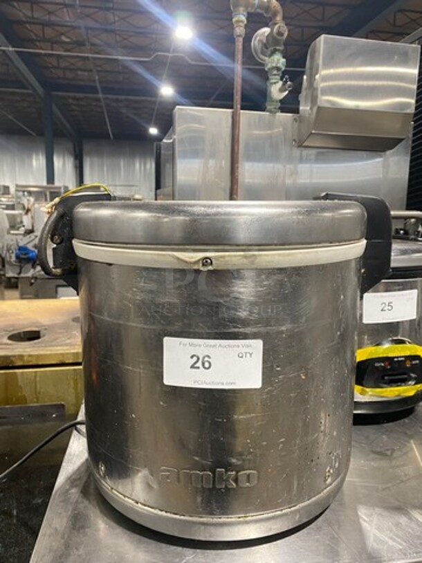 Amko Commercial Countertop Electric Powered Countertop Rice Cooker/ Warmer! WORKING WHEN REMOVED! Model: SEJ22000 SN: 18040595 110/120V - Image 1 of 6