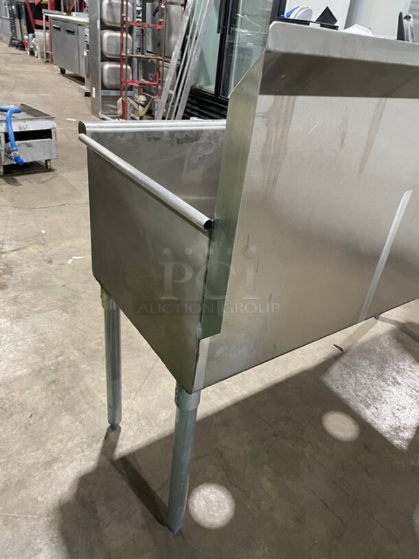 NEW! Eagle Commercial 3 Bay Dishwashing Sink! All Stainless Steel! On Legs! Model: 1854-3-16/3 SN: 2211241131! - Image 4 of 8