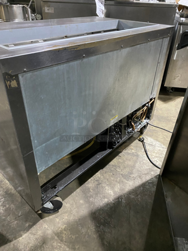Beverage Air Commercial Refrigerated Sandwich Prep Table! With 2 Door Underneath Storage Space! With Poly Coated Racks! All Stainless Steel! On Casters! Model: SPE4812 115V 60HZ 1 Phase - Image 4 of 9