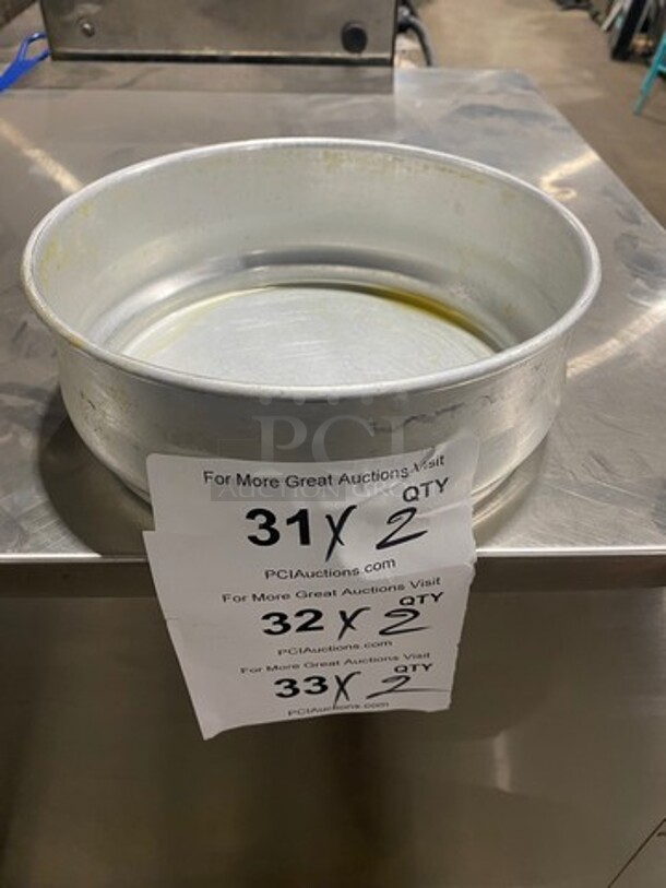 Round Metal Baking Pans! 2x Your Bid! - Image 1 of 4