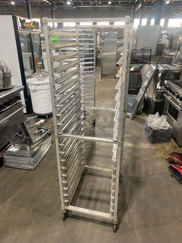 Metal Commercial Pan Transport Rack! On Casters! - Image 2 of 4