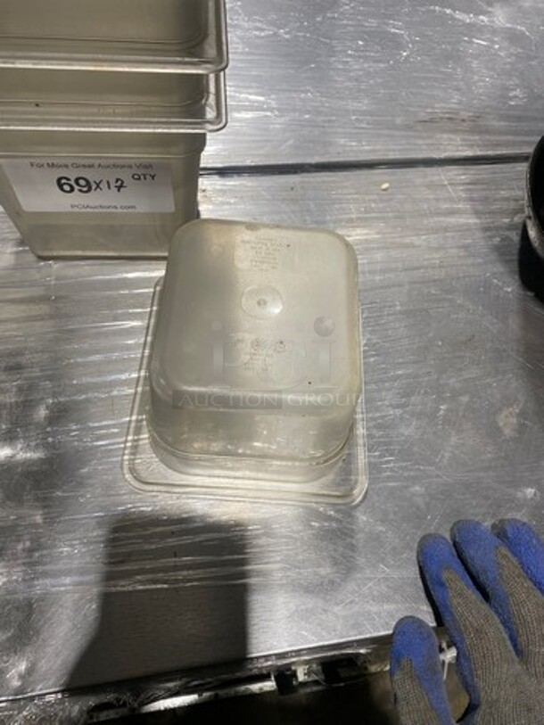 Cambro Clear Poly 1/6x4" Food Containers! 17x Your Bid! - Image 8 of 8