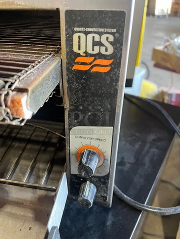 Holman QCS Commercial Countertop Conveyor Toaster! All Stainless Steel! Model: QCSQ135 SN: 2377940140407 120V 60HZ 1 Phase - Image 3 of 7