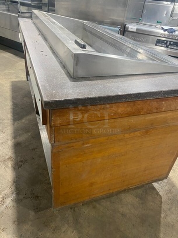 Barker Commercial Buffet Style Cold Pan! Stainless Steel With Wooden Body! On Casters! SN: C014121CW5 120V 60HZ 1 Phase - Image 4 of 8