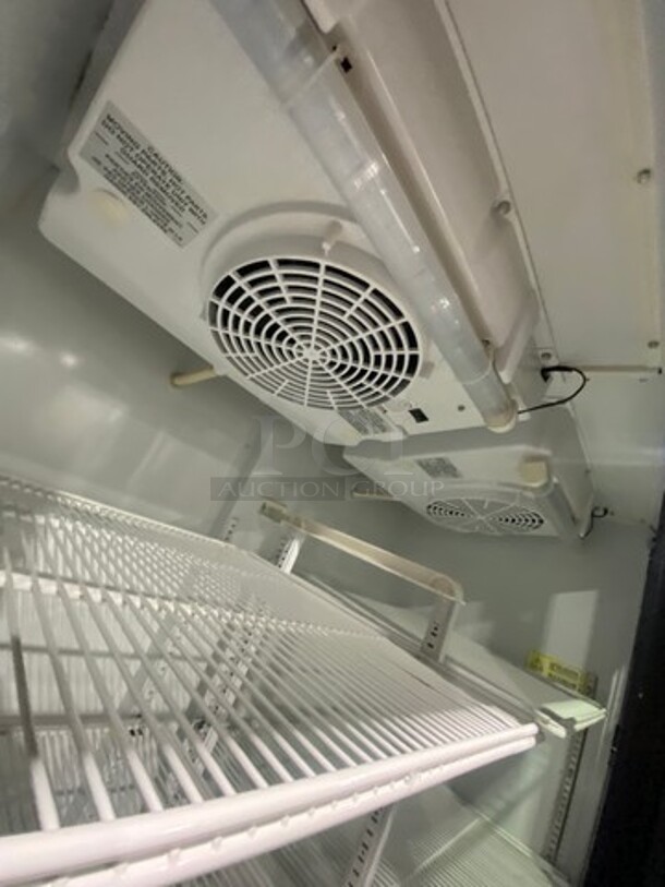 Imbera Commercial 2 Door Reach In Cooler Merchandiser! With View Through Doors! Poly Coated Racks! Model: VRD37CO2 SN: 328160400555 115V 60HZ 1 Phase - Image 6 of 8