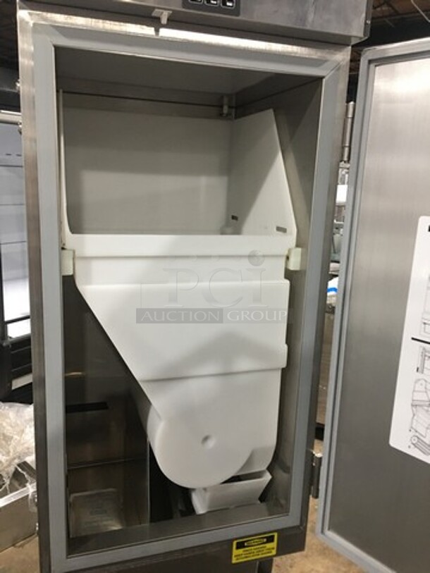 NICE! RARE FIND! NEW!  Automated Equipment Commercial Frozen Fry Dispenser! Stainless Steel! On Casters! Model: 200FX SN: 20FR1608B00685 120V - Image 6 of 12