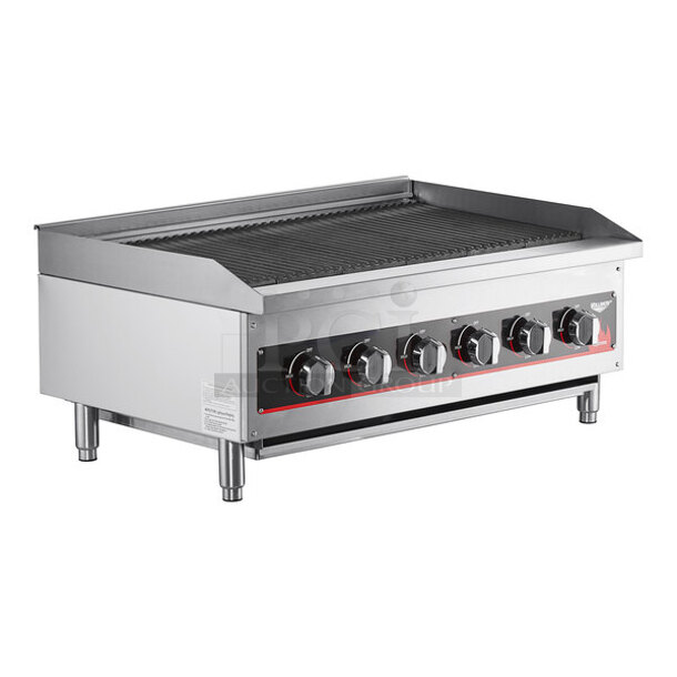 BRAND NEW IN BOX! Vollrath 407312 Stainless Steel Commercial Countertop Radiant Natural or Propane Gas Powered Charbroiler Grill. Stock Picture Used as Gallery Picture. - Image 1 of 5