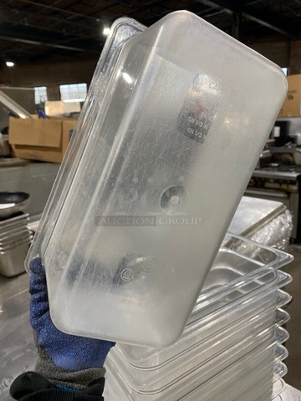 Cambro Clear Poly 1/3x6" Food Containers! 10x Your Bid! - Image 5 of 6