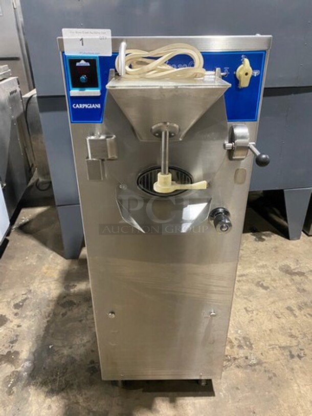 GREAT! Carpigiani Commercial Floor Style Ice Cream Batch Freezer! All Stainless Steel! Model LABO2030C Serial 447289! On Casters!  - Image 1 of 10