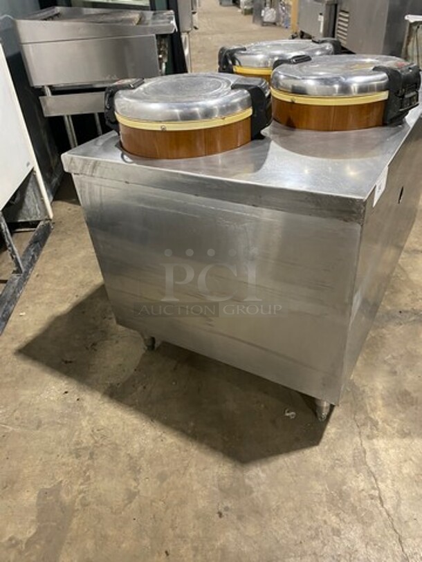 FAB! Amko Commercial Rice Warmer/ Holder Station! On Custom Made Equipment Stand! All Stainless Steel! On Legs! Model: SEJ21000 SN: AW211118 120V - Image 2 of 10