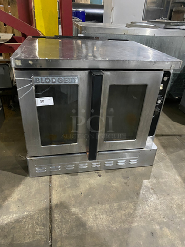 Blodgett Commercial Natural Gas Powered Convection Oven! With 2 View Through Doors! Metal Oven Racks! All Stainless Steel!