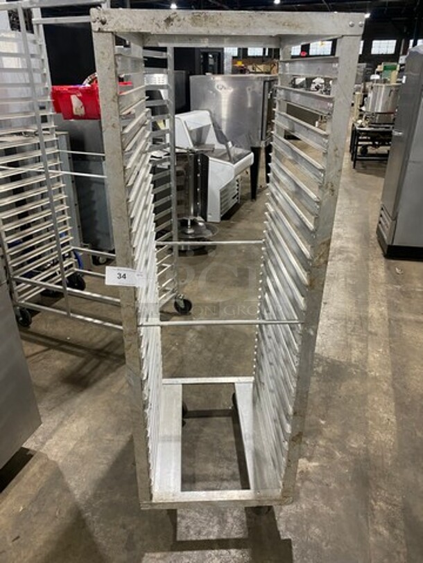Metal Commercial Pan Transport Rack! On Casters! - Image 1 of 5