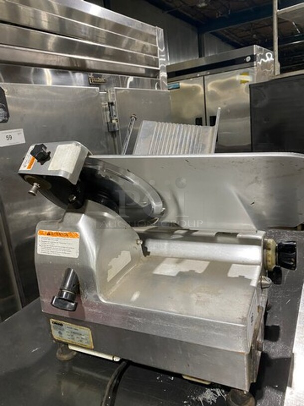 Omas Globe Commercial Countertop Deli/ Meat Slicer! All Stainless Steel! Model: GLMATIC300N SN: 004173 115V - Image 2 of 10