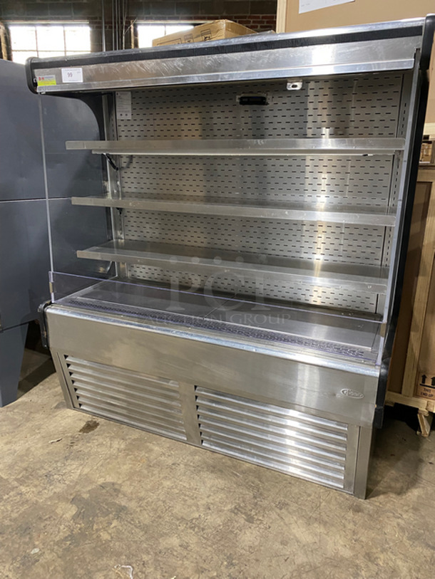 QBD Commercial Refrigerated Open Grab-N-Go Display Case! All Stainless Steel Body! Model: WC6066 SN: QQ09056 115V 60HZ 1 Phase