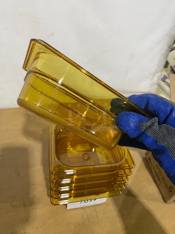 New Rubbermaid Yellow Poly Food Pans! 6x Your Bid! - Image 3 of 8