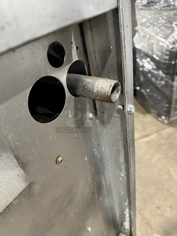 Garland Commercial Natural Gas Powered 6 Burner Stove! With Raised Back Splash! With Oven Underneath! Metal Oven Rack! All Stainless Steel! On Casters! - Image 9 of 10