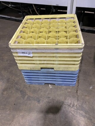 Assorted Color Poly Cup Crate! 2x Your Bid!