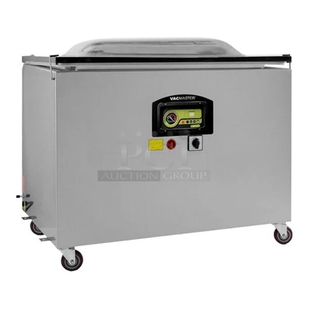BRAND NEW SCRATCH & DENT! ARY VacMaster VP680 Chamber Vacuum Packaging Machine with (2) 19 1/2" Seal Bars and (1) 37" Seal Bar. the back left and right corners with hinges are completely broken off  - Image 1 of 1